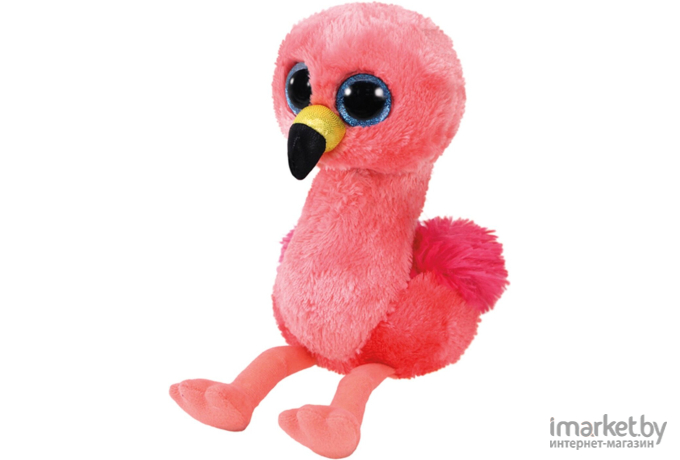 Мягкая игрушка TY Фламинго Gilda розовый [36848]
