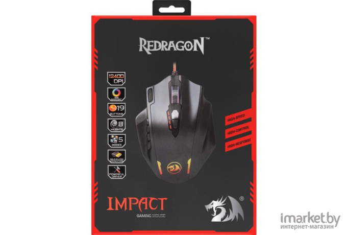 Мышь Redragon Impact Black [78322]