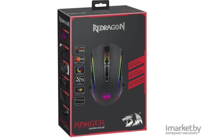 Мышь Redragon Ranger Black [77423]