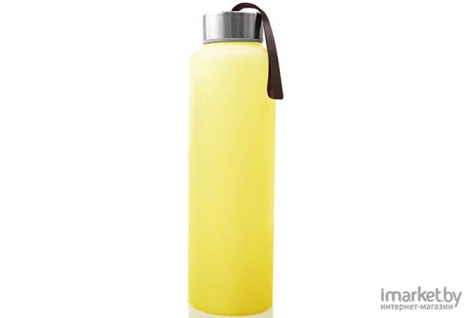 Бутылочка для кормления Everyday Baby Стеклянная с защитным силиконовым покрытием 400 мл желтый