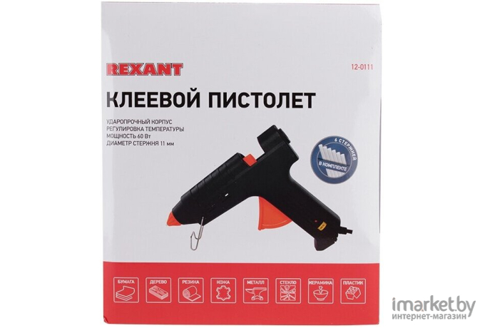 Термоклеевой пистолет Rexant 12-0111