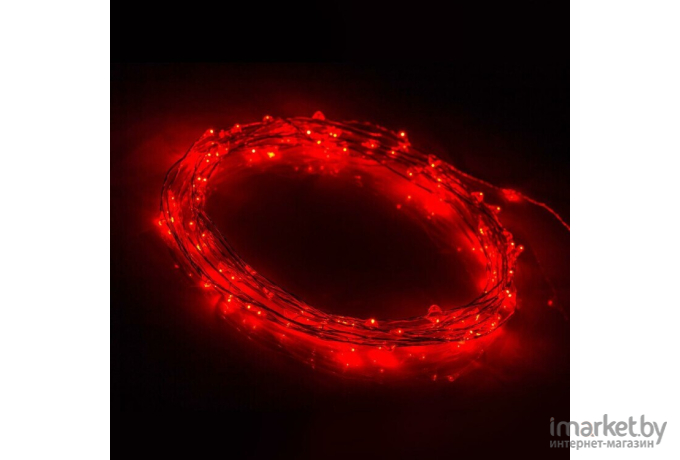 Новогоднее украшение Arlight Светодиодная нить WR-5000-12V-Red (1608, 100LED) [018123]
