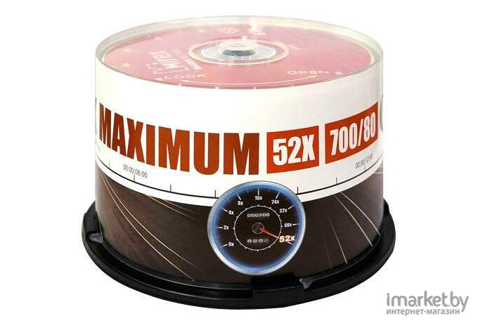 Оптический диск Mirex CD-R 700 Mb 52х Maximum Cake Box 50 [201281]
