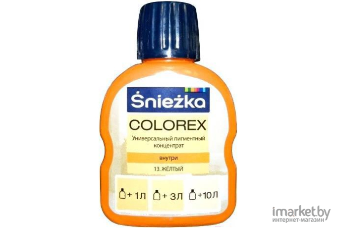 Колеровочный пигмент Sniezka Colorex 13 100мл желтый