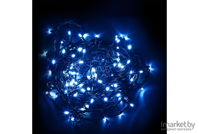 Новогодняя гирлянда Feron CL08 линейная 600 LED 60м +3м зеленый шнур синий [32319]
