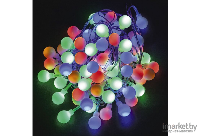 Светодиодная гирлянда Feron CL65 шарики 100 LED 10м +1.5м мульти [32353]
