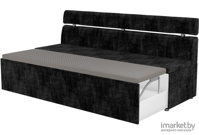 Кухонный диван Mebelico Классик 52 микровельвет	черный