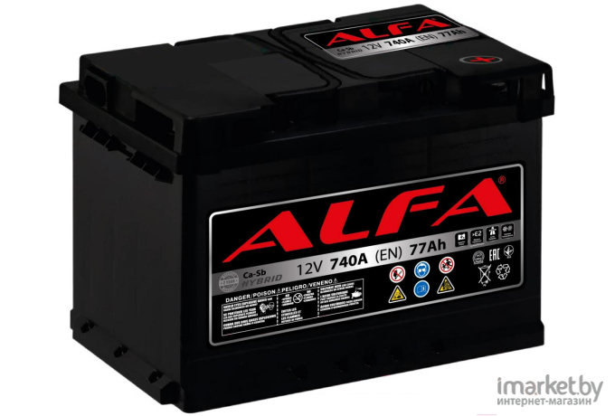 Аккумулятор Alfa Hybrid 77 R [AL 77.0]