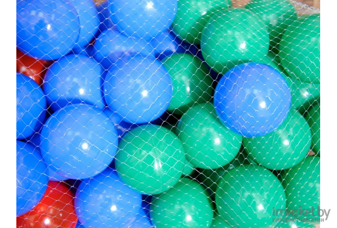 Игровой сухой бассейн Romana Веселая полянка ДМФ-МК-02.51.01 150 шариков зеленый/красный