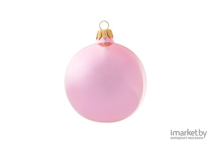 Елочная игрушка и новогоднее украшение Шар для елки д.8см опал лилово-розовый