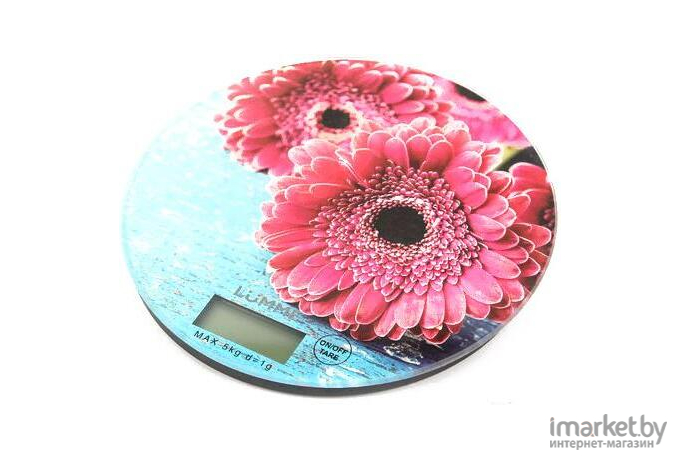 Кухонные весы Lumme LU-1341 розовая гербера