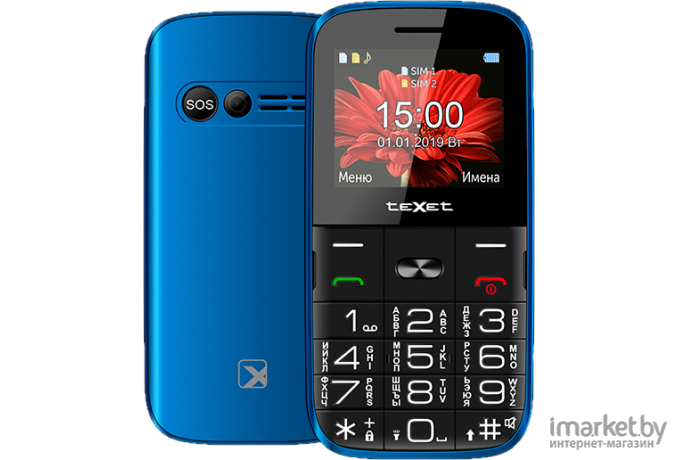 Мобильный телефон TeXet TM-B227 синий