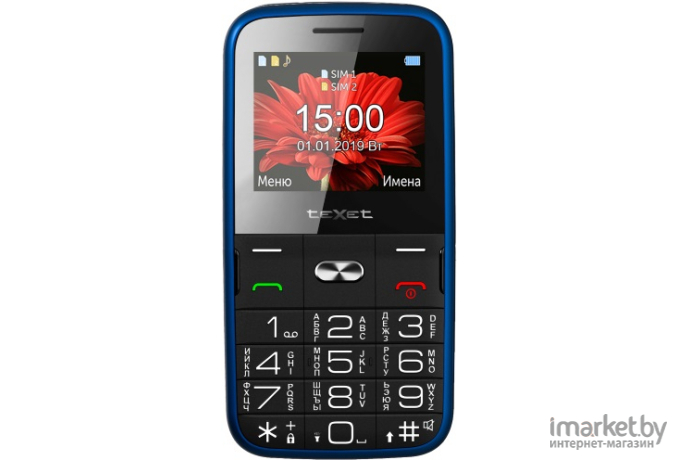 Мобильный телефон TeXet TM-B227 синий