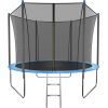 Батут GetActive Jump 10 ft-312 см с лестницей и внутренней сеткой синий
