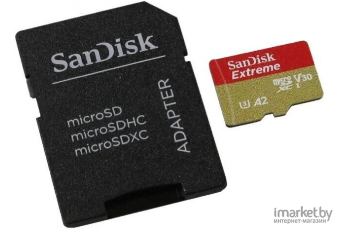 Карта памяти SanDisk microSD 512Gb Class10 Extreme + adapter