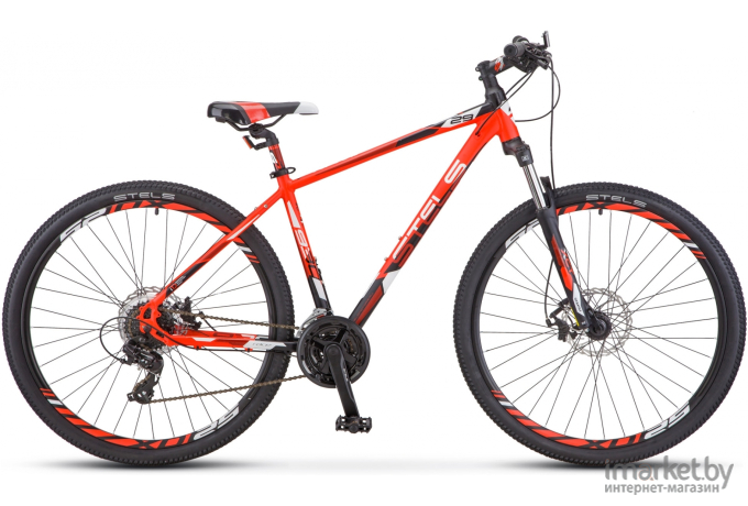 Велосипед Stels Navigator 930 MD 29 V010 рама 18.5 дюймов неоновый красный/черный