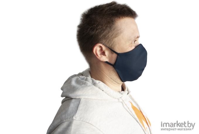 Защитная маска Health&Care мужская, р. L синий