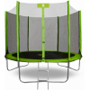 Батут Smile Outside 10 ft-312 см с защитной сеткой и лестницей зеленый