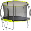 Батут Fitness Trampoline Green inside 10 ft-312 см Extreme 3 опоры с защитной сеткой и лестницей
