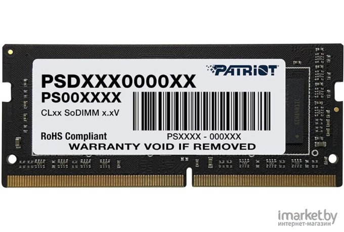 Оперативная память Patriot SO-DIMM DDR4 32Gb PC25600 [PSD432G32002S]