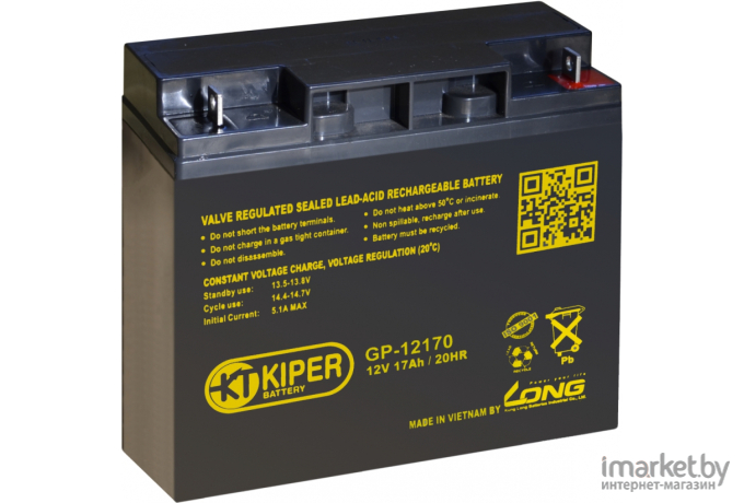 Аккумулятор для ИБП Kiper GP-12170 12V/17Ah