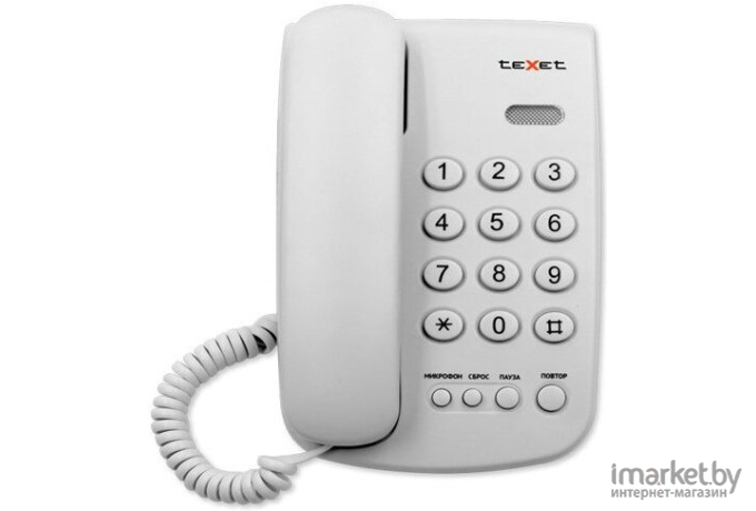 Проводной телефон TeXet TX-241 светло-серый