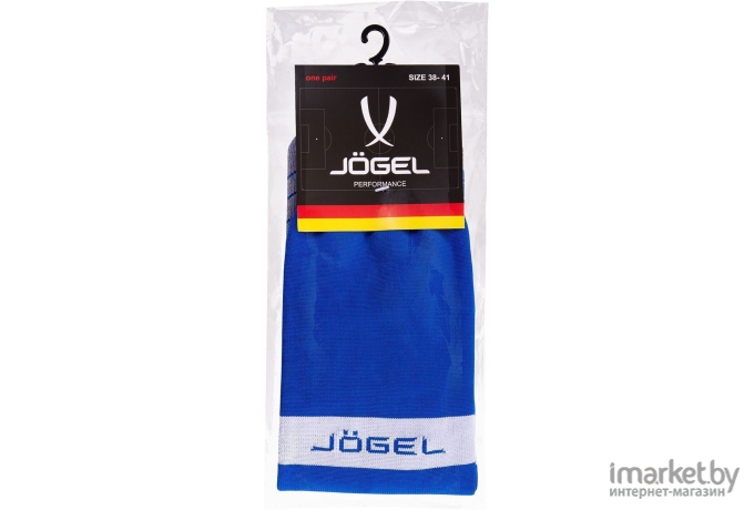 Гетры футбольные Jogel JA-003 38-41 синий/белый