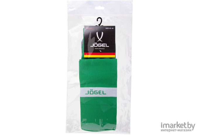 Гетры футбольные Jogel JA-003  32-34 зеленый/белый