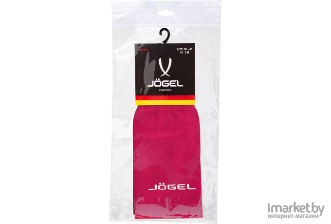Гетры футбольные Jogel JA-006 Essential 38-41 гранатовый/серый
