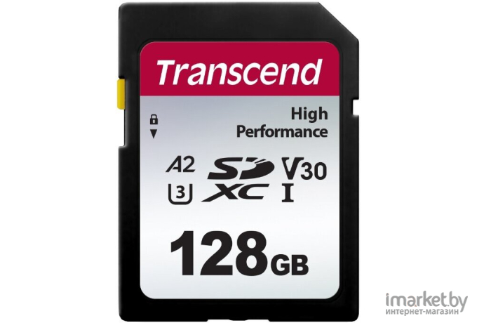 Карта памяти Transcend 128GB SD Card UHS-I U3 A2 [TS128GSDC330S]