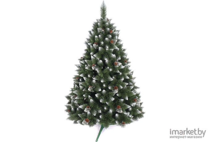 Новогодняя елка MiaMar Бриллиантовая пышная кончики белые 180 см в пленке [SB180F-PVC]