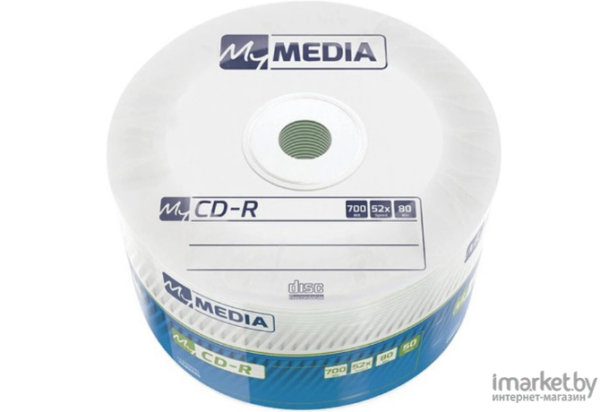 Оптический диск MyMedia CD-R 700Mb 52x в пленке (50 шт) [69201]