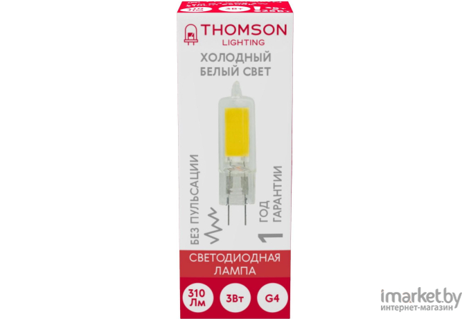 Светодиодная лампа Thomson G4 COB 3W 310Lm 6500K [TH-B4217]