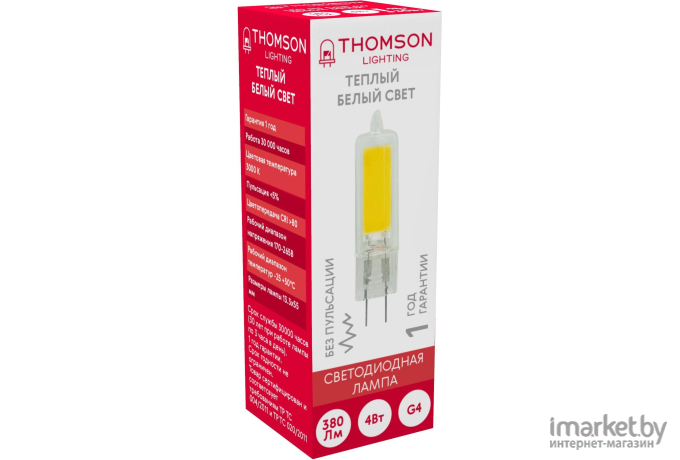 Светодиодная лампа Thomson G4 COB 4W 380Lm 3000K [TH-B4218]