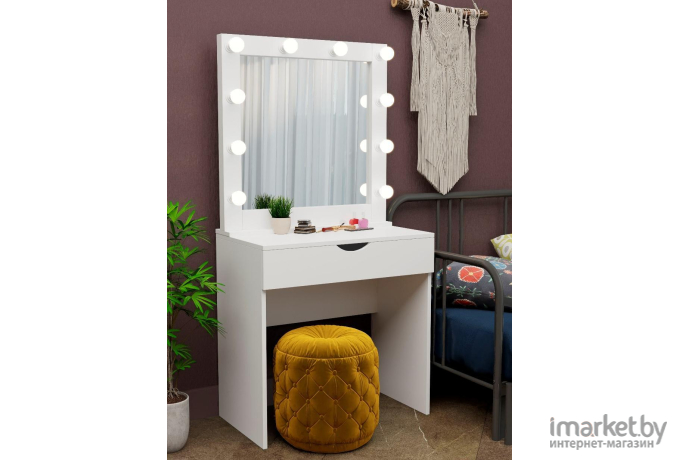 Туалетный столик Мир Мебели с зеркалом  SV-12 с подсветкой