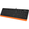 Клавиатура A4Tech Fstyler FK10  USB черный/оранжевый [FK10 ORANGE]