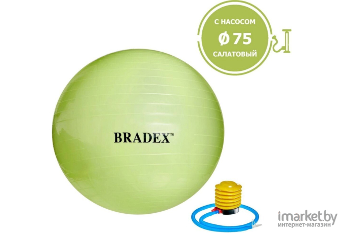 Фитбол Bradex SF 0721 с насосом салатовый