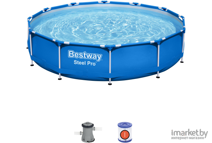 Каркасный бассейн Bestway 366 см x 76 см с набором [56681]