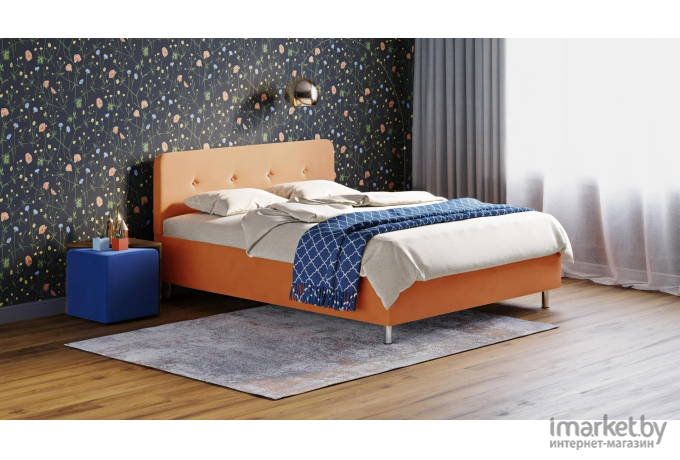 Кровать Moon Trade Aiko New 180x200 оранжевый [К002872]