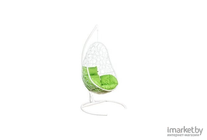 Подвесное кресло Leset Ажур белый/зеленое яблоко