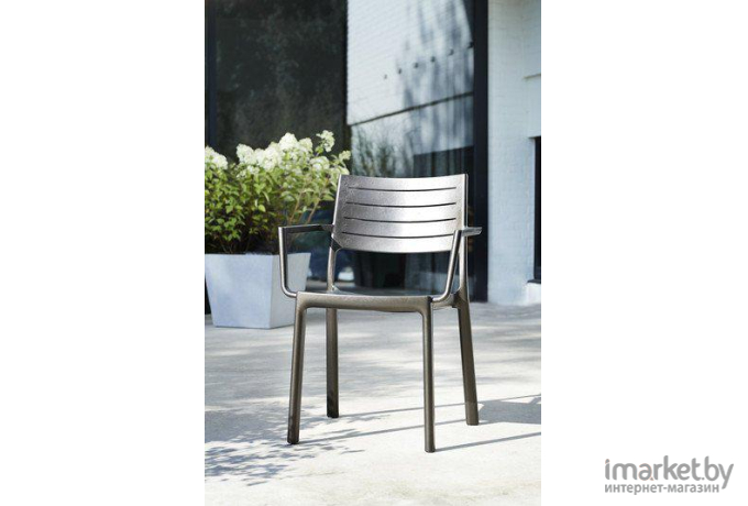 Садовый стул Keter Metaline серебристый [247276]