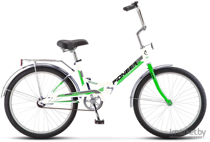 Велосипед Pioneer Oscar 24 р.14 белый/зеленый/черный
