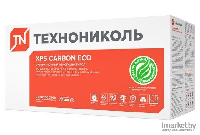  Технониколь ППЭТ экструзированные Carbon eco 1180х580х40-L
