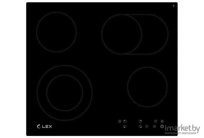 Варочная панель LEX EVH 642-2 BL черный [CHYO000204]