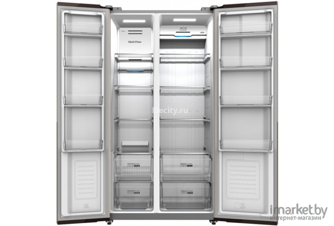 Холодильник Hyundai CS5073FV Черная сталь