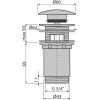 Донный клапан для сифона Alcaplast A392C-BL-01