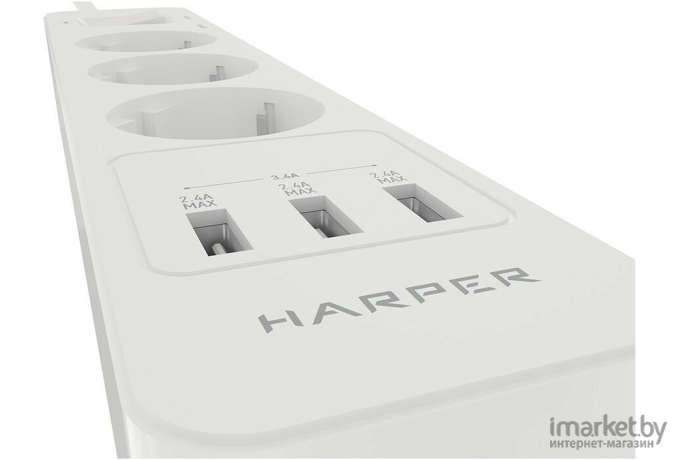 Сетевой фильтр Harper UCH-360 White
