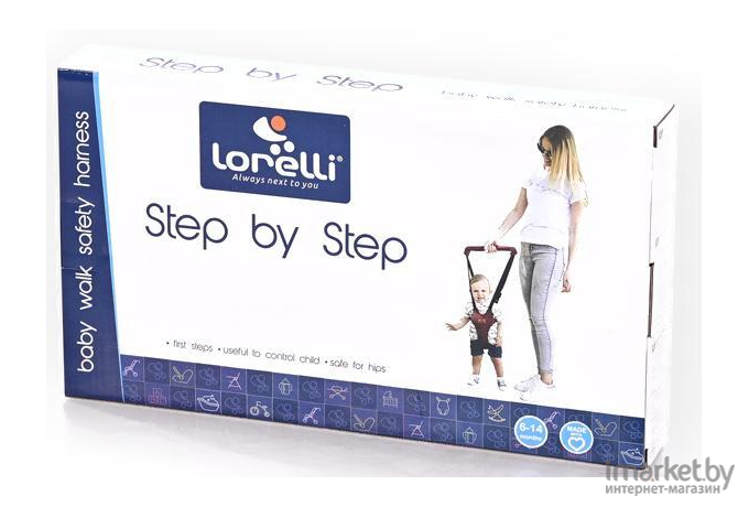 Ходунки, прыгунки Lorelli Step by Step Dark Red [10010140001]