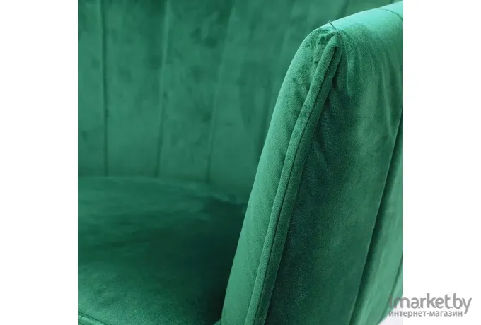 Кресло Aks Home Melon поворотное велюр зеленый/черный