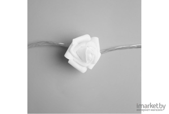 Новогодняя гирлянда Luazon Розы белые теплый белый [3612367]